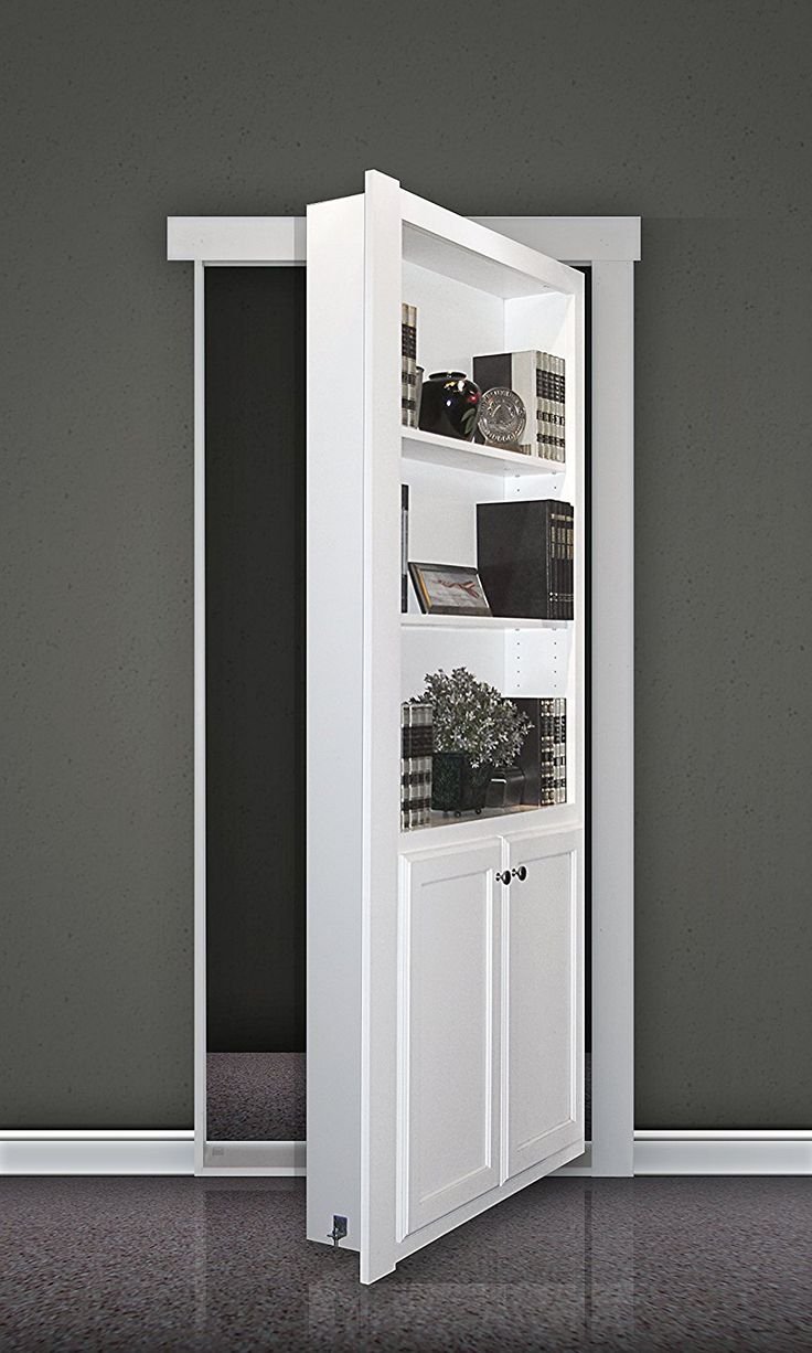 Потайная дверь с полками