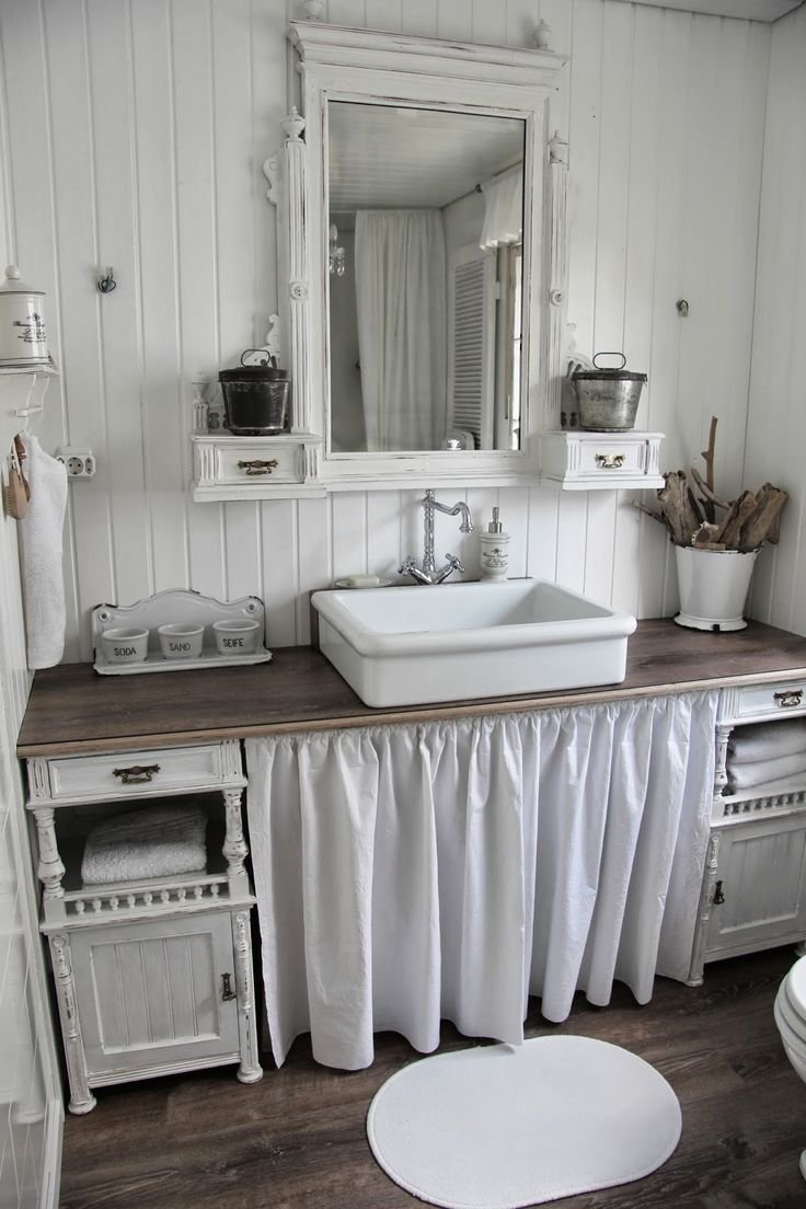 Стиль Shabby Chic ванная