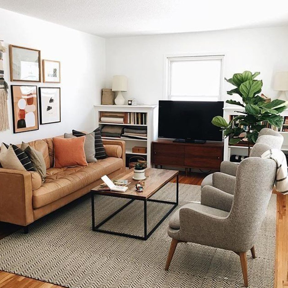 Mid-Century Modern интерьер в однушке