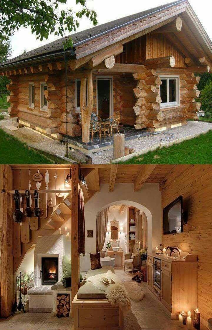 Небольшой уютный дом из дерева