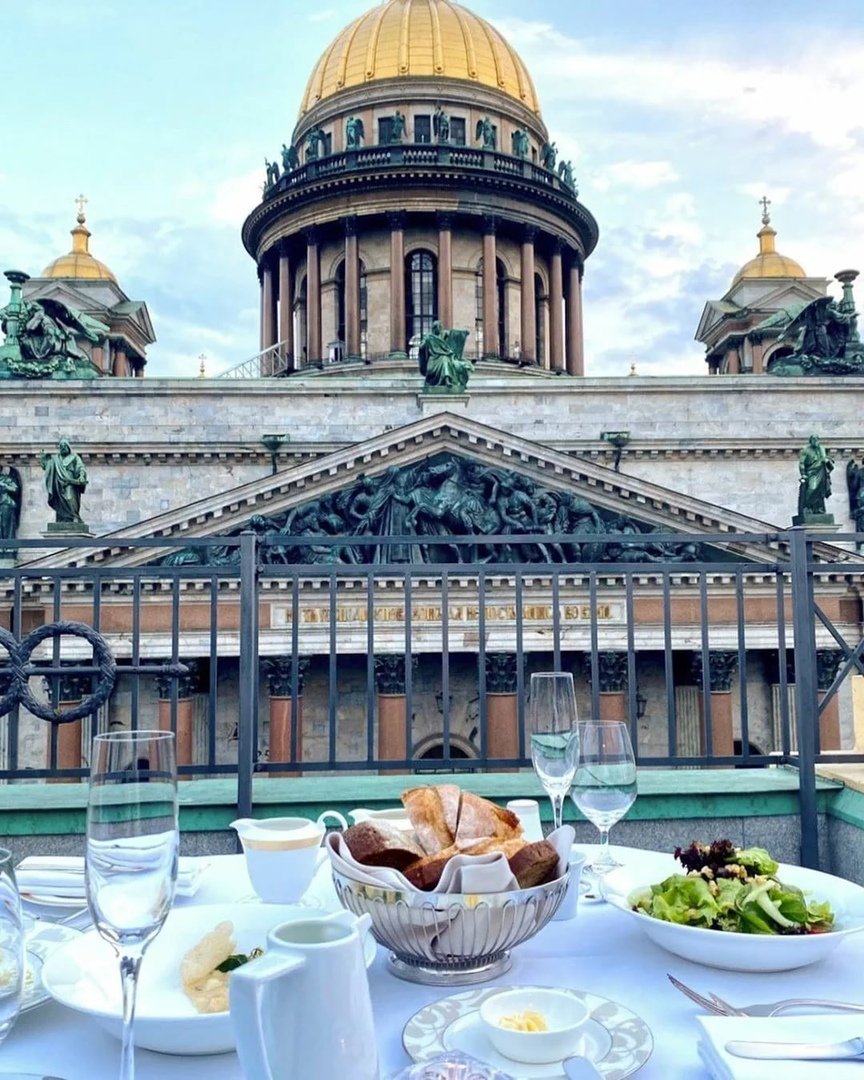 Санкт Петербург Исакиевский собор терраса