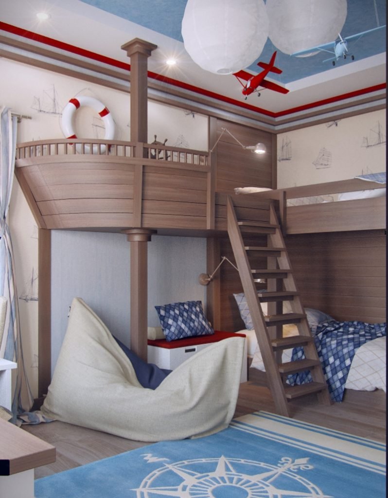 Чердак в морском стиле