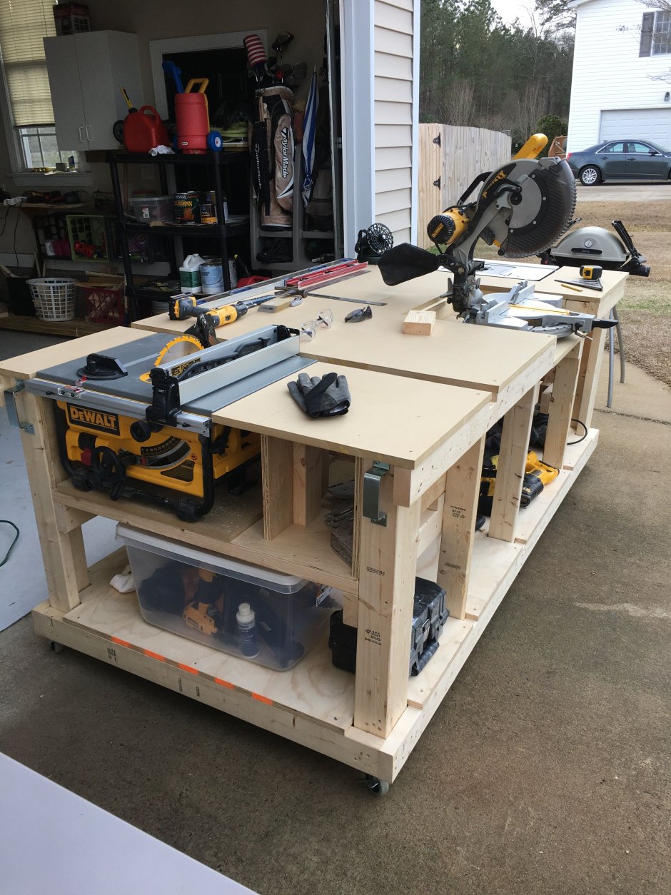 Блочный верстак woodworker