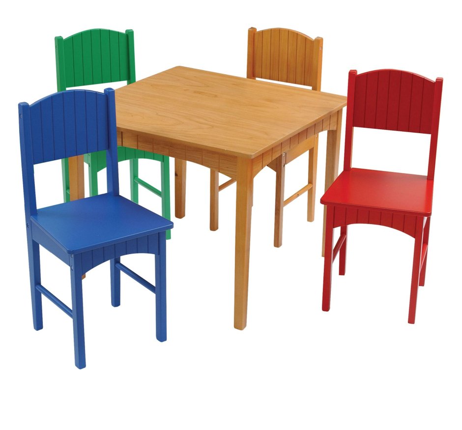 Детский стол и 4 стула