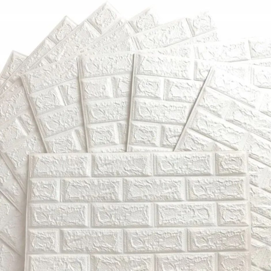 Панель 3d cамоклеющиеся 700*770*4мм "кирпич бежевый" (Brick Beige)