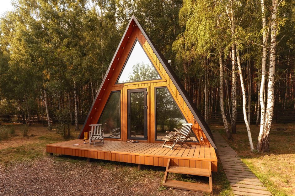 Треугольные домики для отдыха Подмосковье