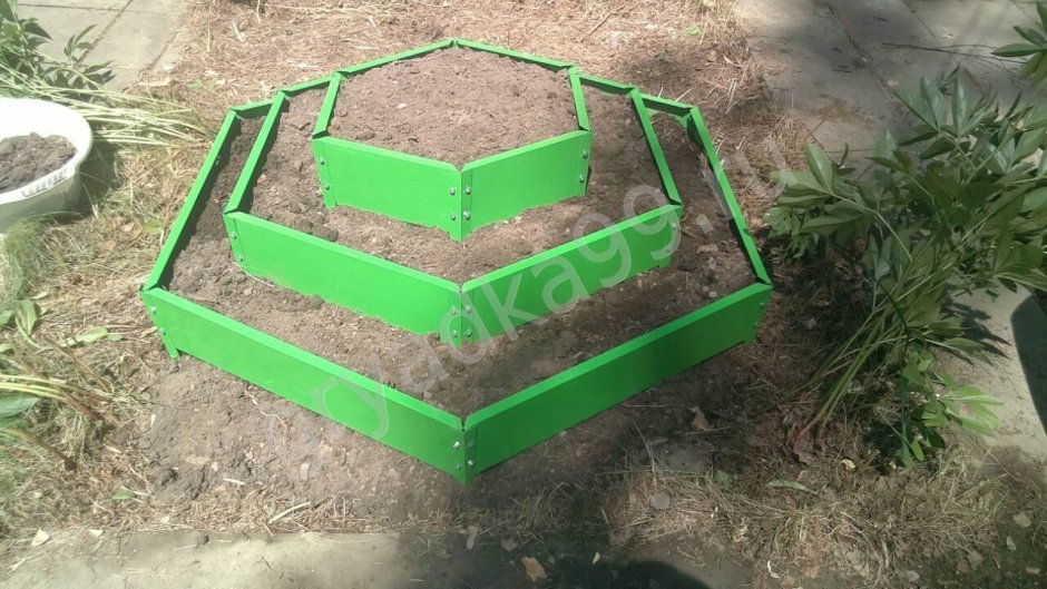 Клумба "сота" 400 оцинкованная