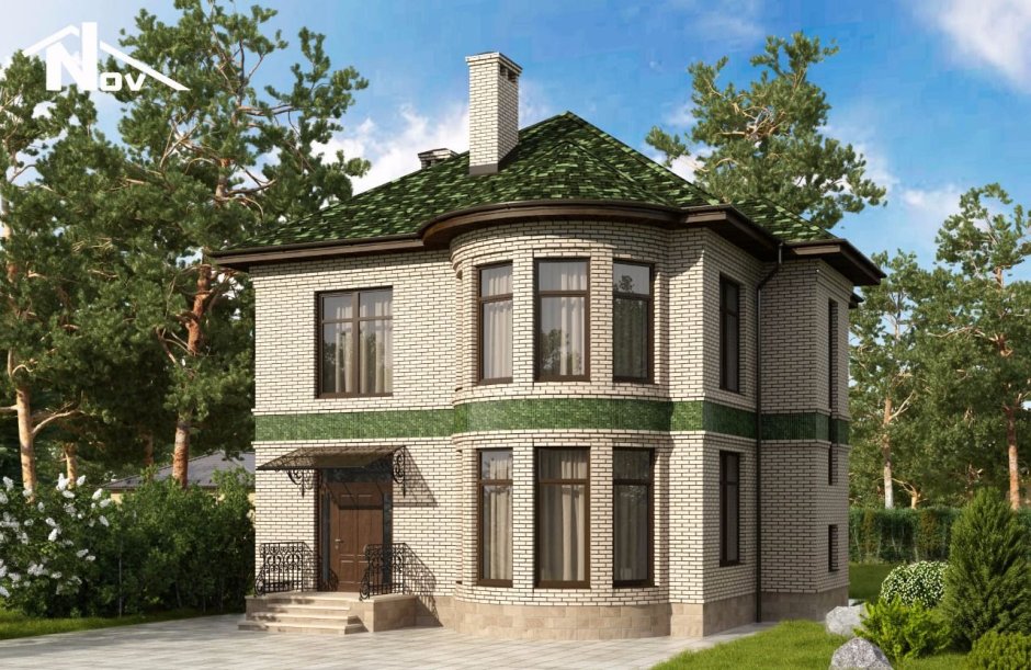 Дуплекс 200 м2 с эркером