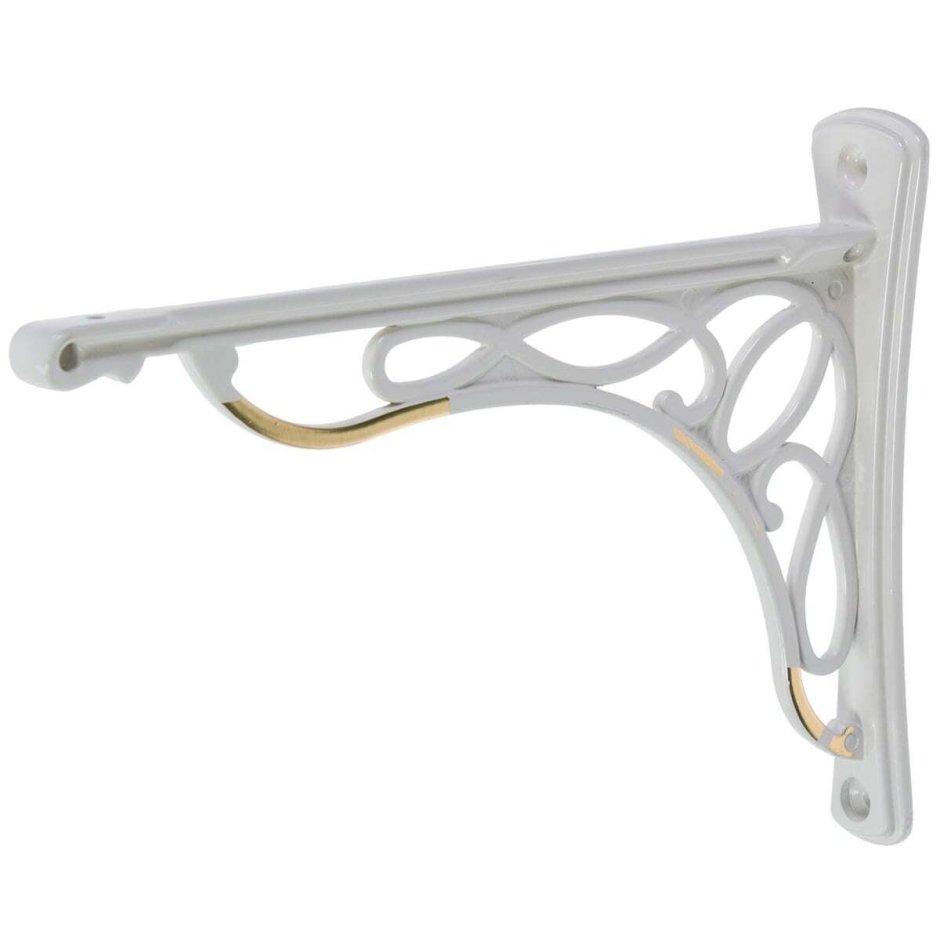 Кронштейн для полок ЛДСП глубиной 30 см НСХ 56х12х290 мм, цвет белый