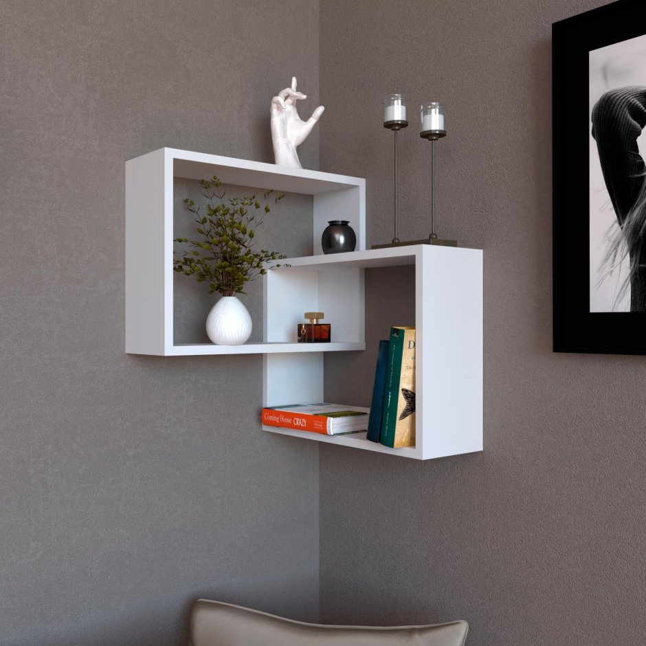 Полки угловые настенные