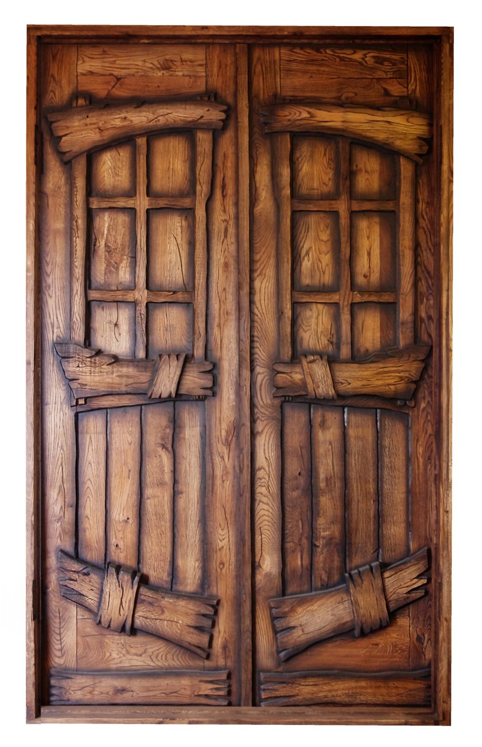 Двери под старину из дерева