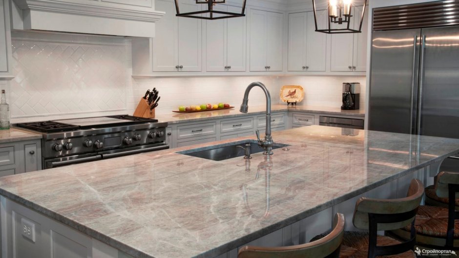 Кварцевый агломерат Grey Marble