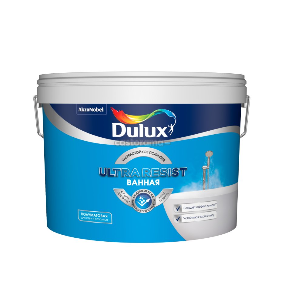 Dulux Ultra resist ванная полуматовая BW 2 5 Л