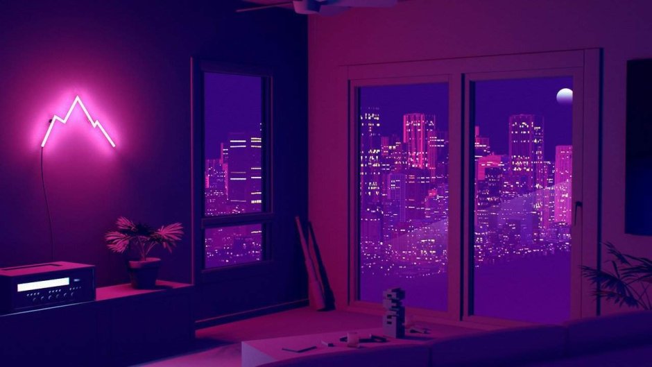 Неоновая комната
