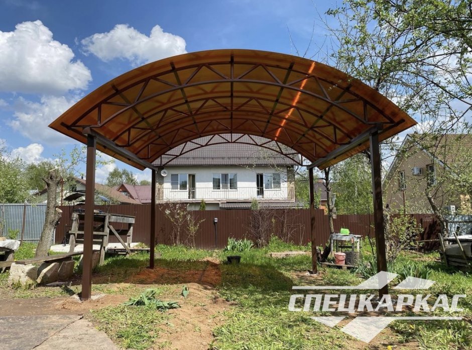 Спецкаркас навесы из поликарбоната