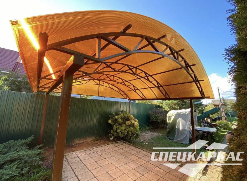 Спецкаркас навесы из поликарбоната