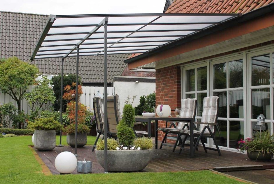 Навесы пристроенные к дому