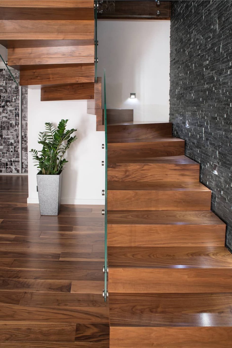 Отделка лестницы ламинатом