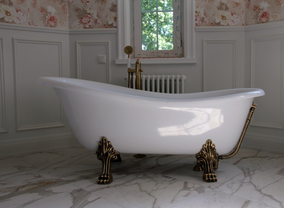Ванна Cerutti Spa Vico c-2014-1 150*75 на львиных лапах (золото)