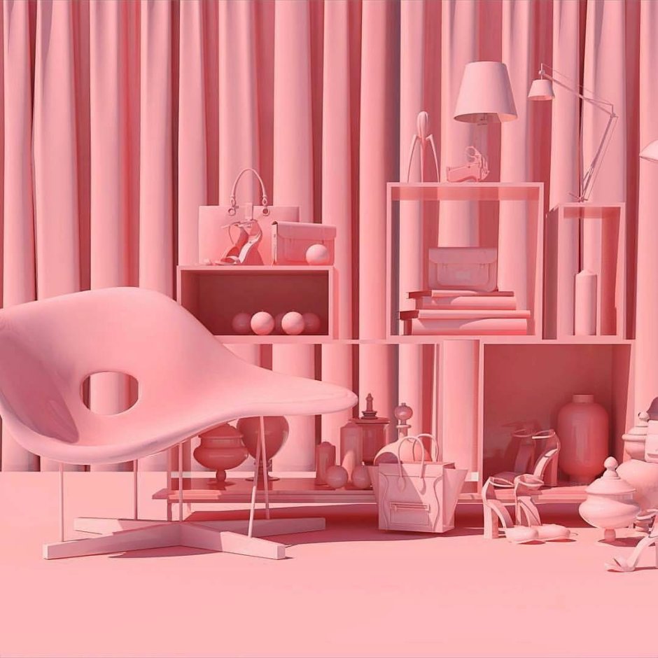 Эстетика комнаты розового цвета