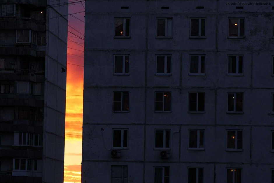 Панельки вечером