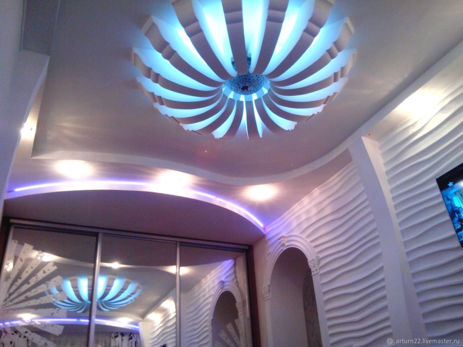 Люстра из алебастра большая