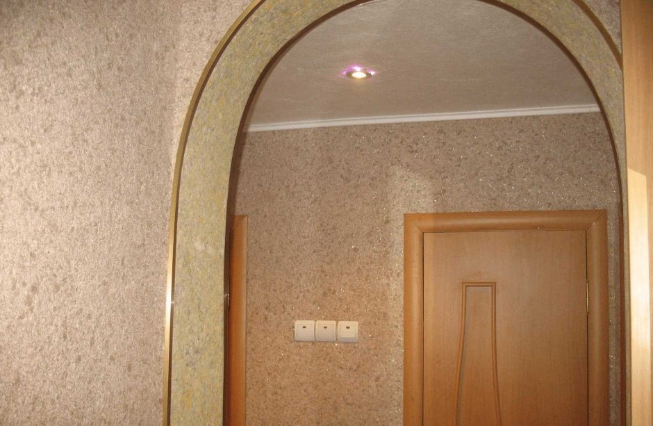 Отделка арки декоративной штукатуркой