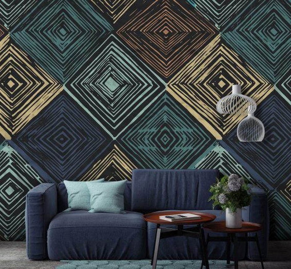 Ромбы в интерьере