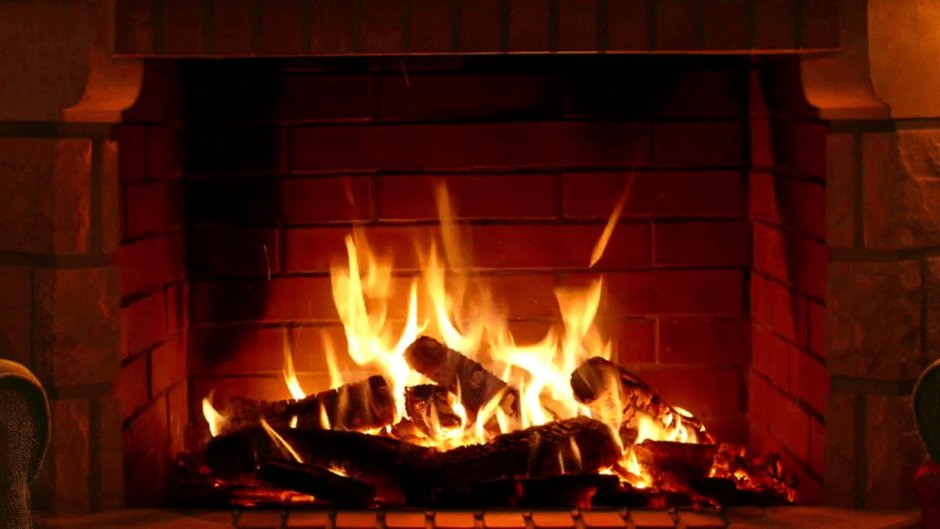 Белый орёл искры камина