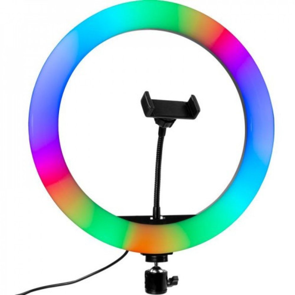 Кольцевая лампа 26, 33 см RGB led Soft Ring Light mj33