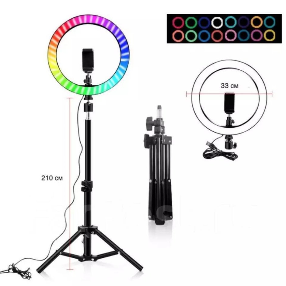 Кольцевая лампа led Ring MJ 26 RGB