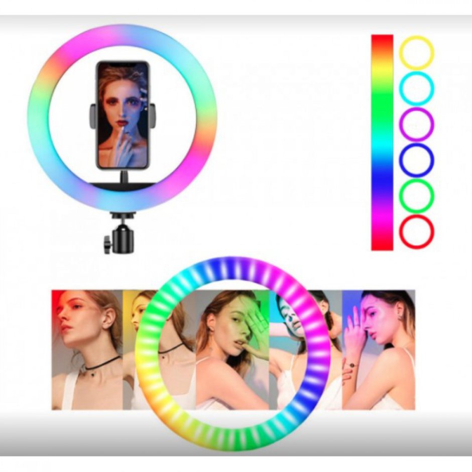 Кольцевая лампа RGB led mj33