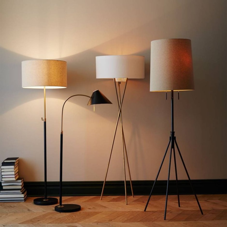 Торшер West Elm Gold