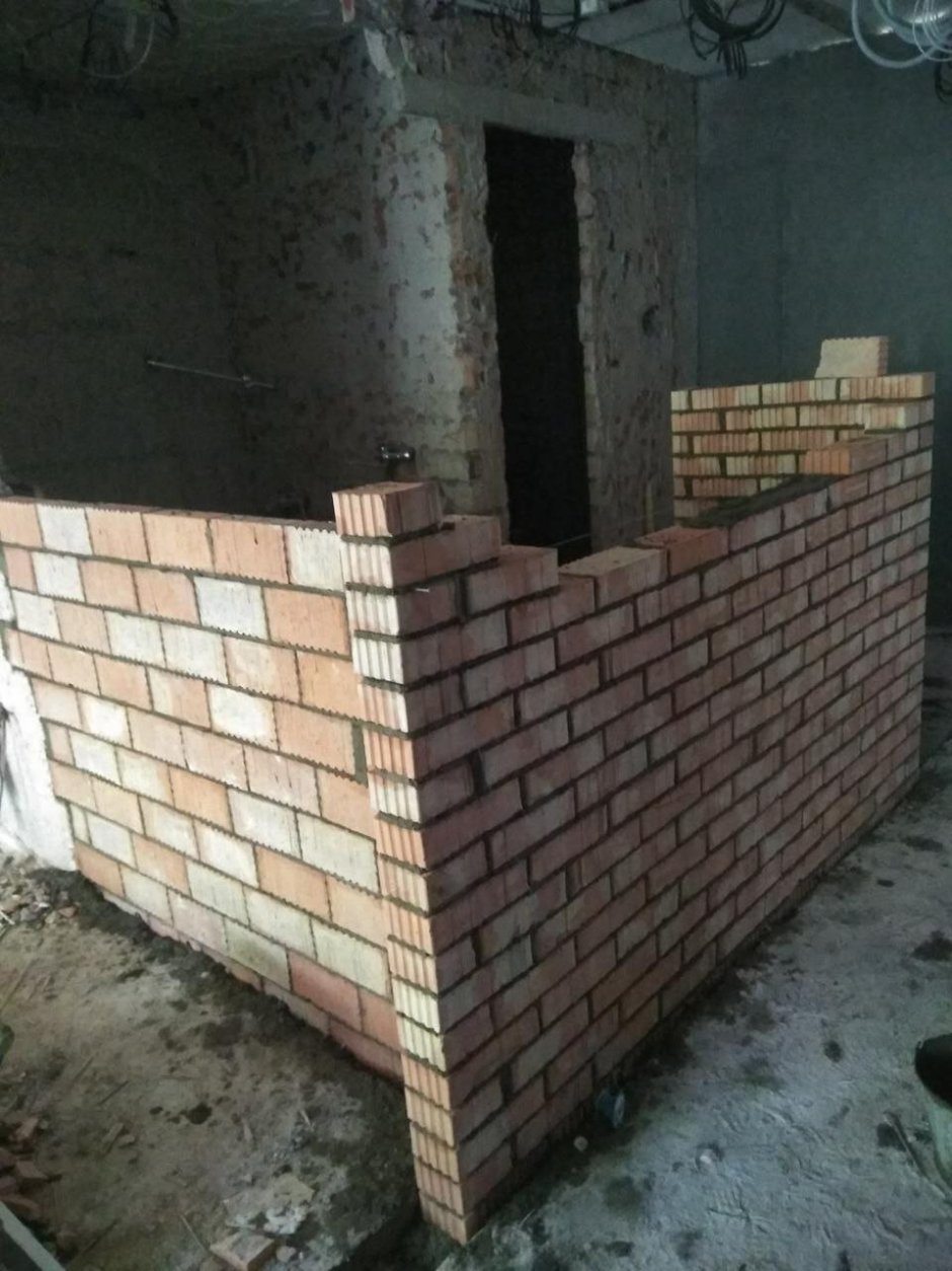 Межкомнатные стены из кирпича