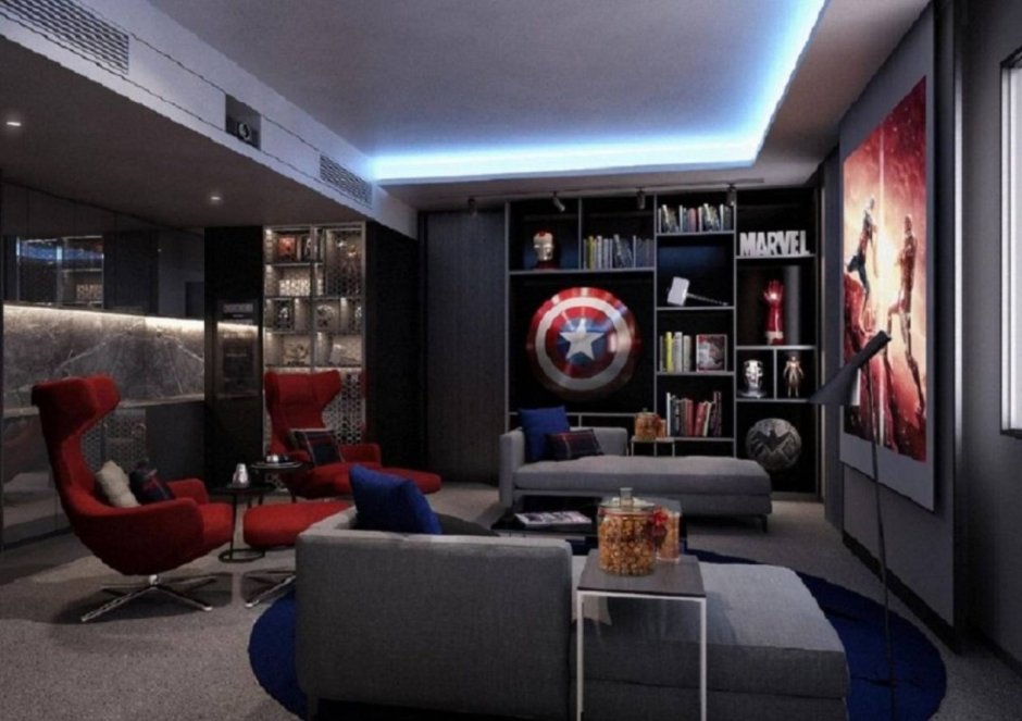 Комната в стиле Marvel