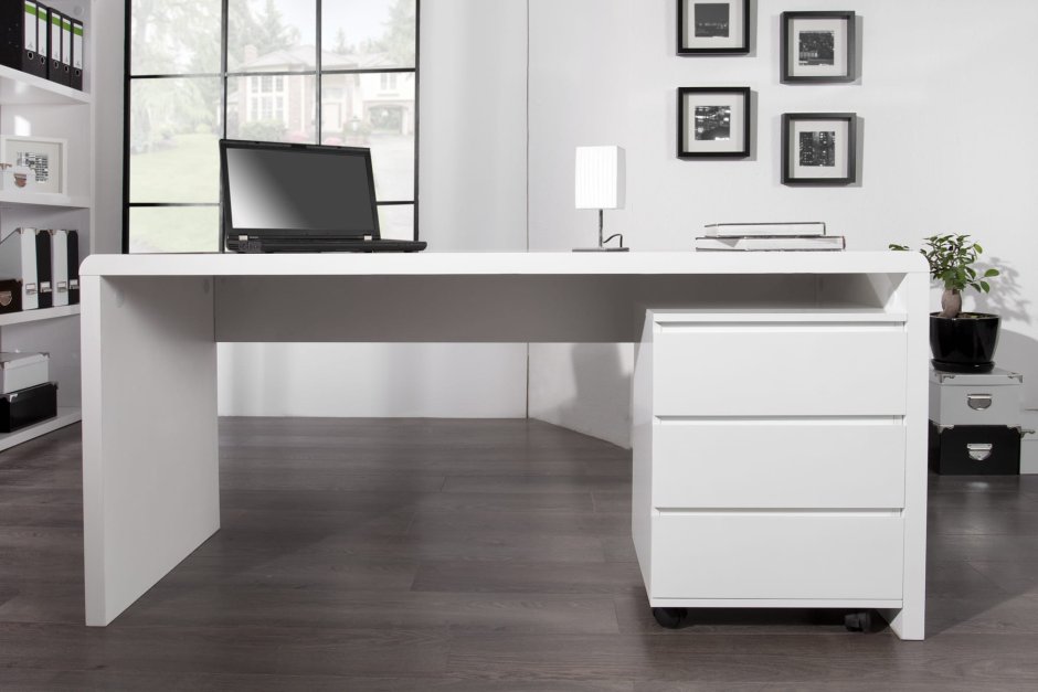 Письменный стол mirjan24 Heron/ada (White Gloss)