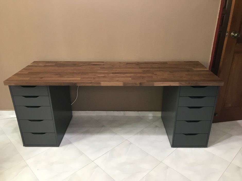 Ikea Alex стол с тумбой