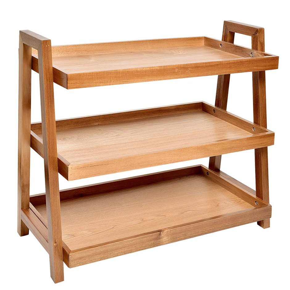 Этажерка деревянная для кухни