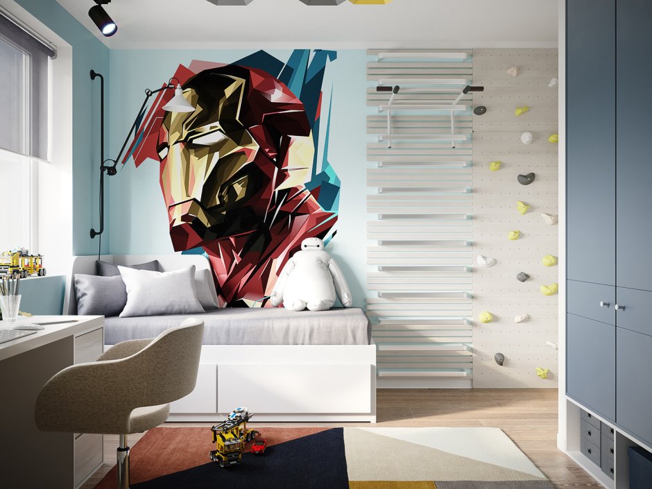 Обои для мальчика в комнату 8 лет