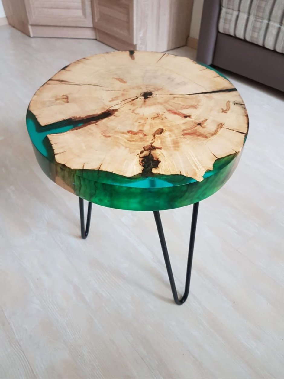 Кофейный столик из спила