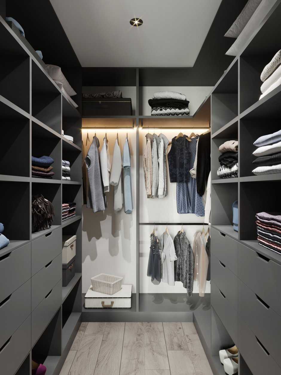 Гардеробные и постирочные 2 на 2 м выгодное решение