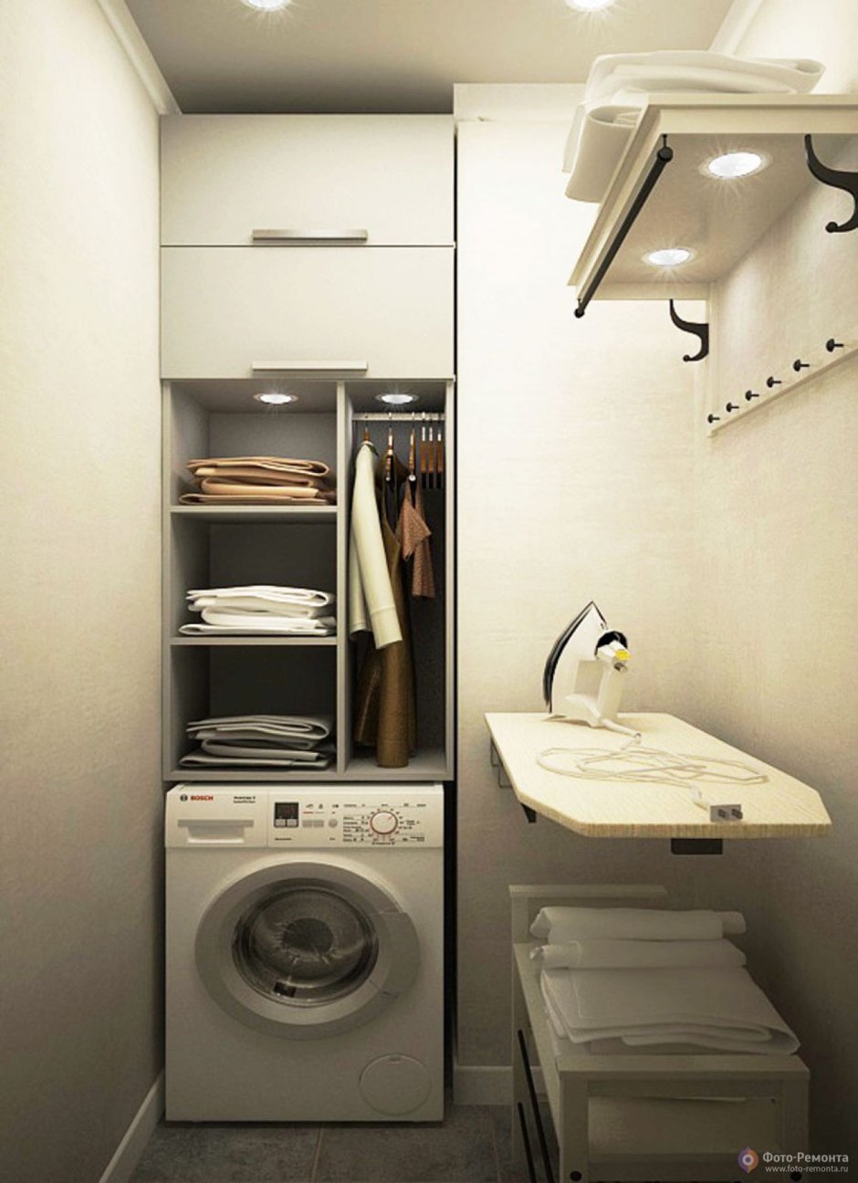 Постирочная комната в квартире маленькая 2 кв
