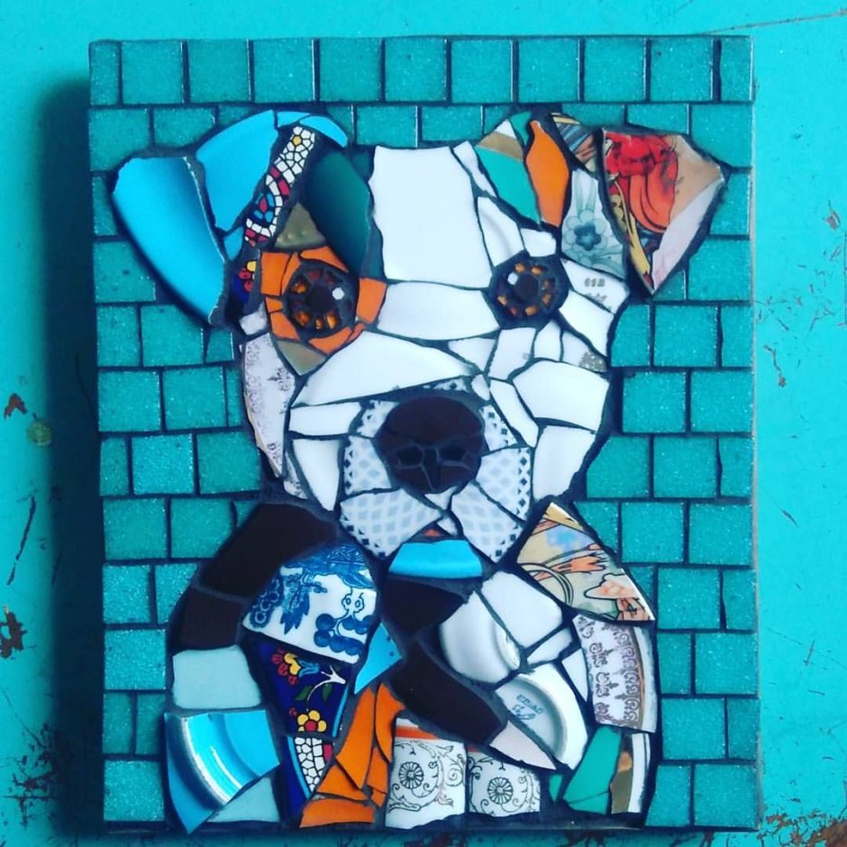 Собака мозаикой дизайн