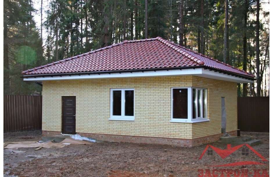 Баня 4х4 из кирпича