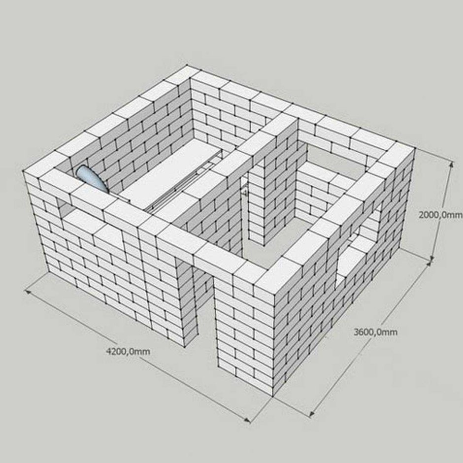Баня из автоклавного газобетона