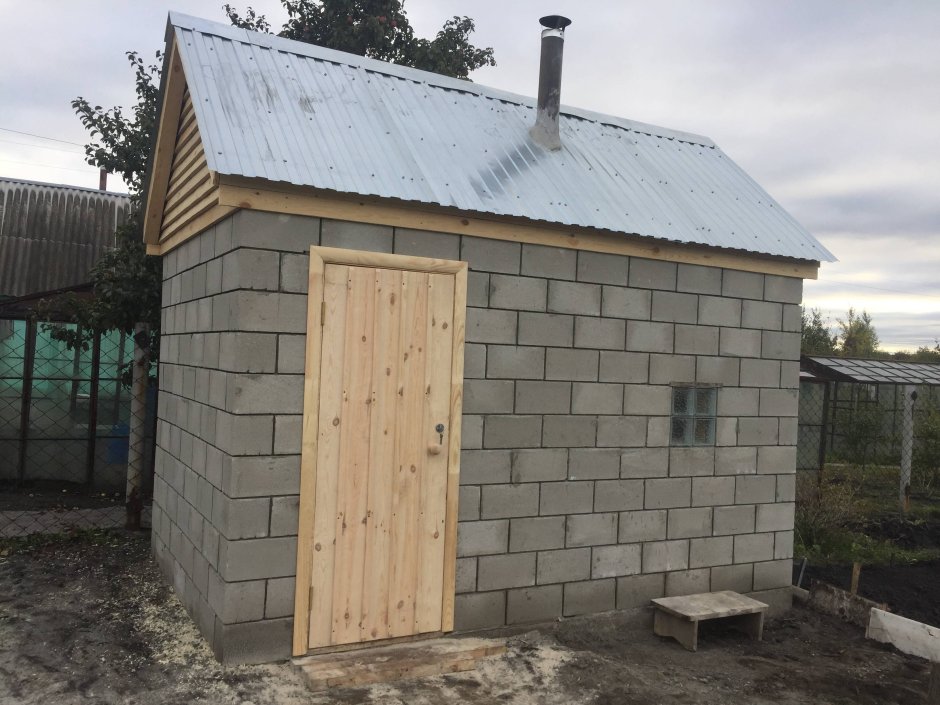 Баня газобетон 3х4