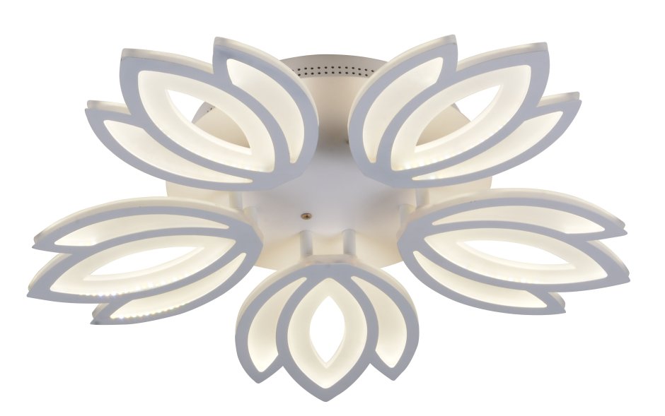 Люстра led 60096/5 WH 5*28w/3000-6000k ПДУ SVK