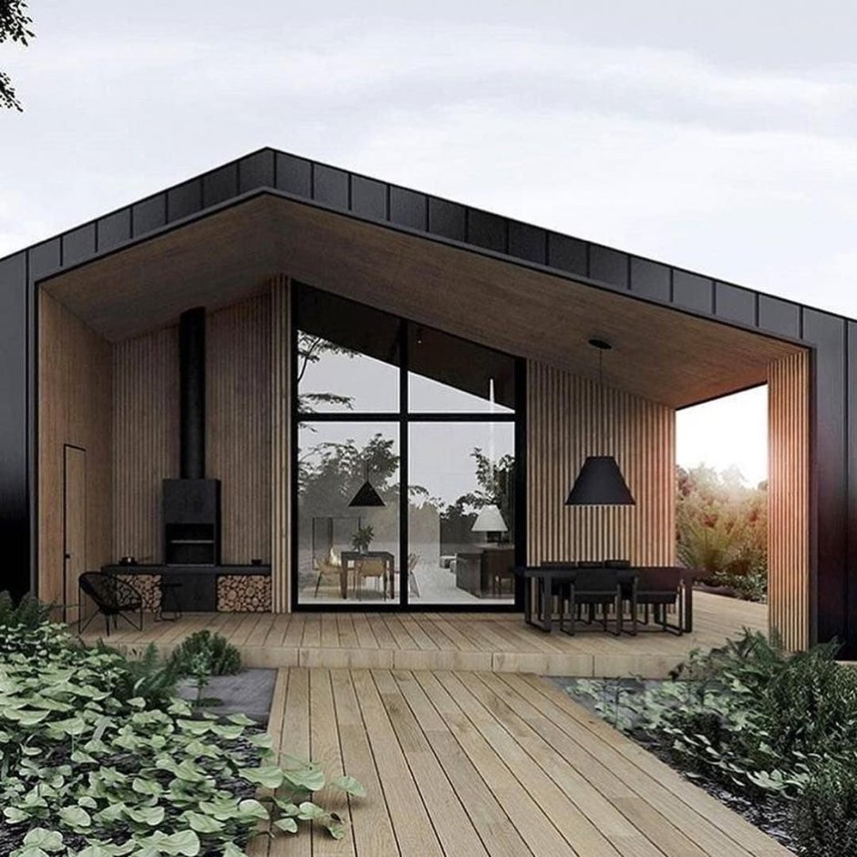 Дом в стиле барнхаус Скандинавия