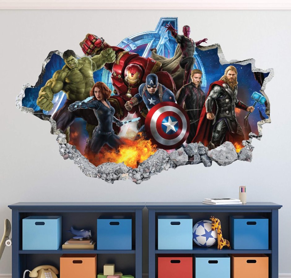 Kids Room Marvel Sticker Designs