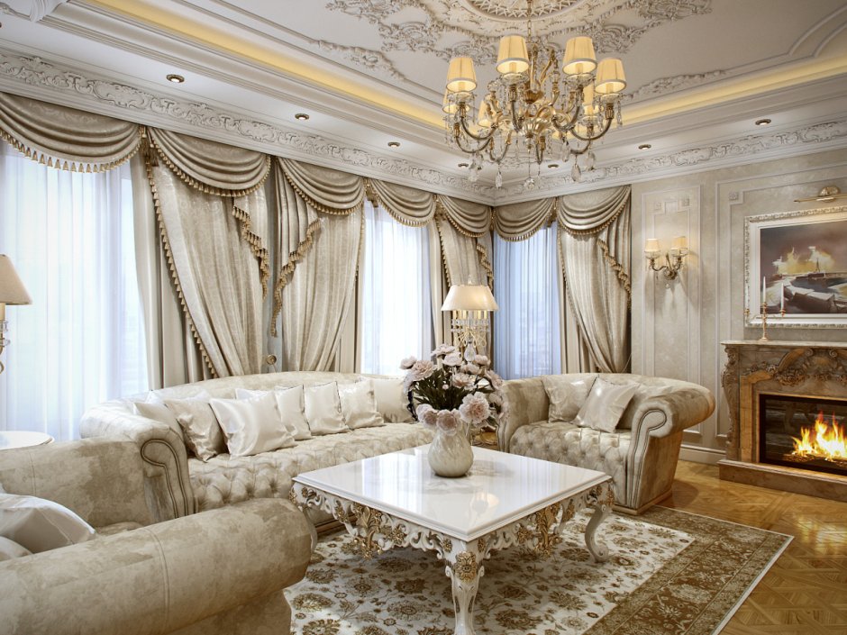 Гостиная Ампир Барокко